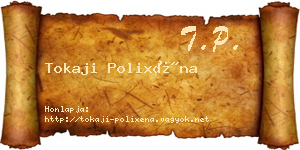 Tokaji Polixéna névjegykártya